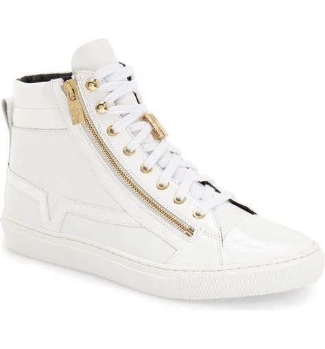 latest versace sneakers|Versace high top sneakers.